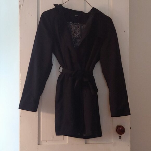 Apt 9 Black Rain Coat - Picture 2 of 5